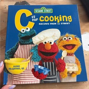 Sesame Street C is for Cooking Book - Blue, Red, Yellow